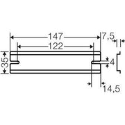 Hensel - Tragschiene DK TS 10 XXmm für KF10
