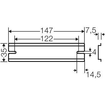 Hensel - Tragschiene DK TS 10 XXmm für KF10