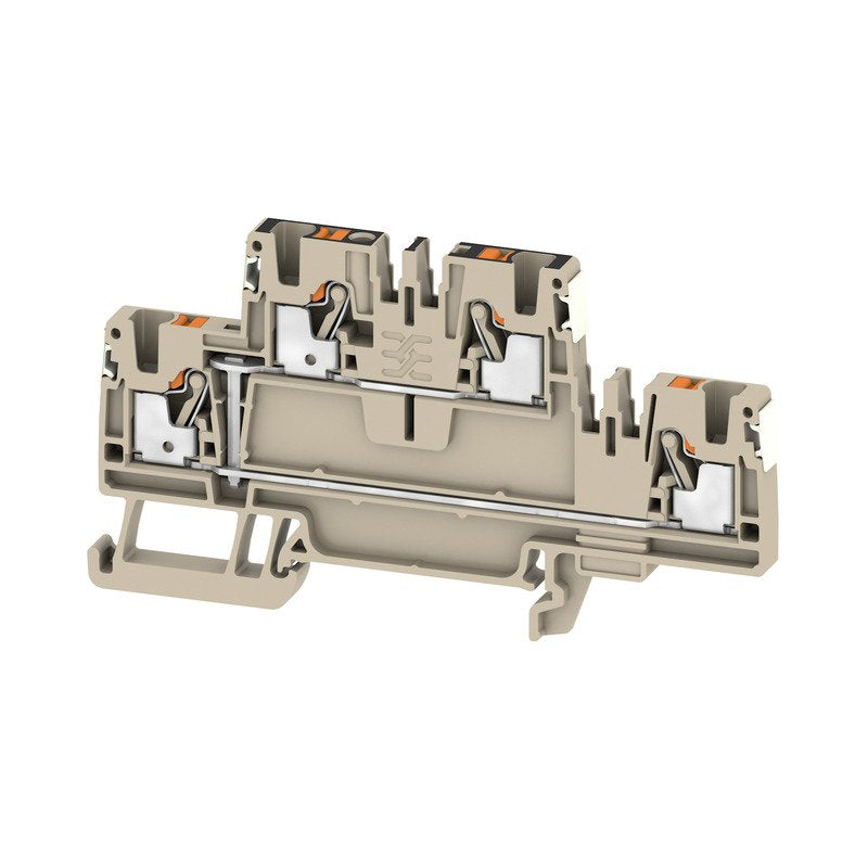 Weidmüller - Durchgangs-Reihenklemme Klemme A2T 2.5 VL DL PUSH IN, 2.5 mm² − 50 Stück