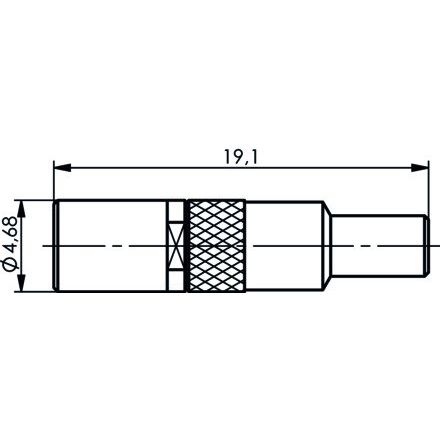 Telegärtner - Koax-Steckverbinder SSMB-Kabelbuchse cr AU 100024922 RG174/U,188A/U,316/U − 5 Stück