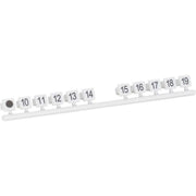 CobiNet - Bezeichnungsmaterial für Installationsschalterprogramme Steckziffernsatz 113913 1-19, grau − 120 Stück