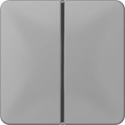 Jung - Abdeckung/Bedienelement für Installationsschalterprogramme Tastensatz 1-fach gr CD 401 TSA GR komplett − 1 Stück