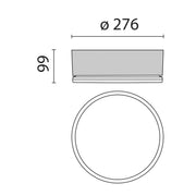 Performance in Light - Decken-/Wandleuchte Wand-/Deckenleuchte DROP 28 ws IAA 100W E27