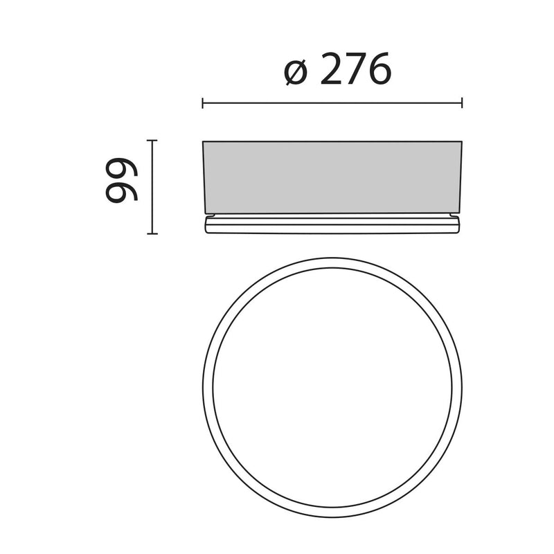 Performance in Light - Decken-/Wandleuchte Wand-/Deckenleuchte DROP 28 ws IAA 100W E27