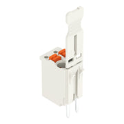 WAGO - Leiterplattensteckverbinder 1-Leiter-THT-Federleiste 2091-1152/000-5000 CAGE CLAMP,lichtgrau − 100 Stück