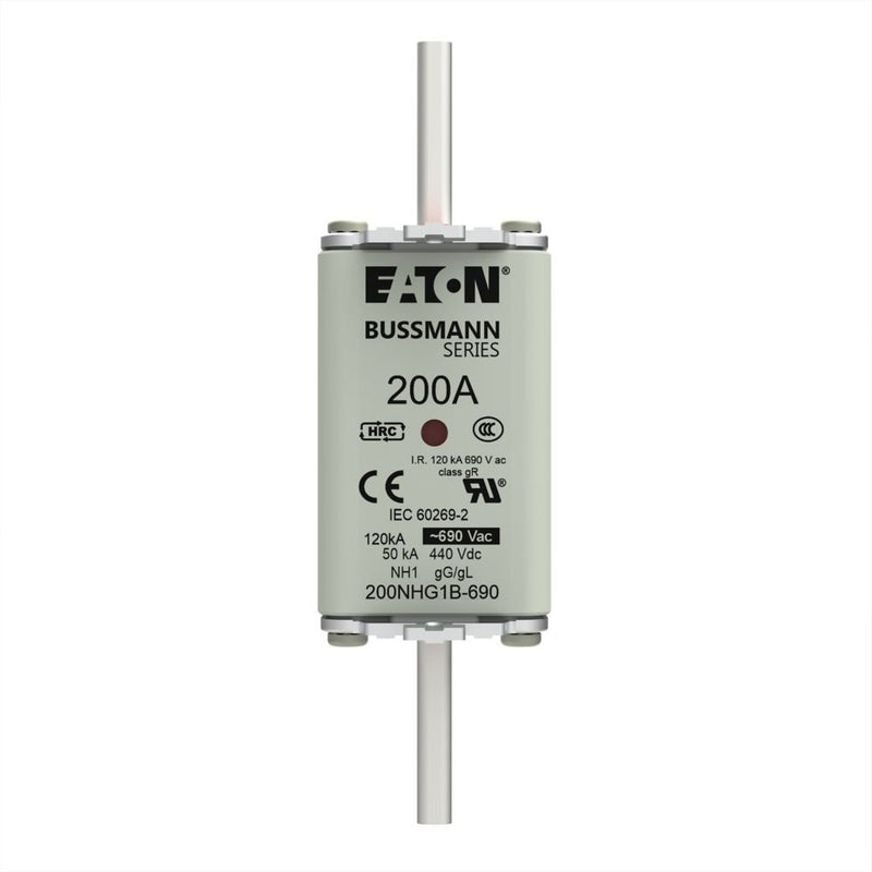 Eaton - Messersicherung Sicherungseinsatz Nieders. 200NHG1B-690 200A AC 690V 120kA − 3 Stück
