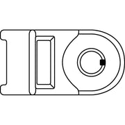 HellermannTyton - Befestigungssockel und -element für Kabelbinder Kabelhalter 151-00439(100) schwarz − 100 Stück