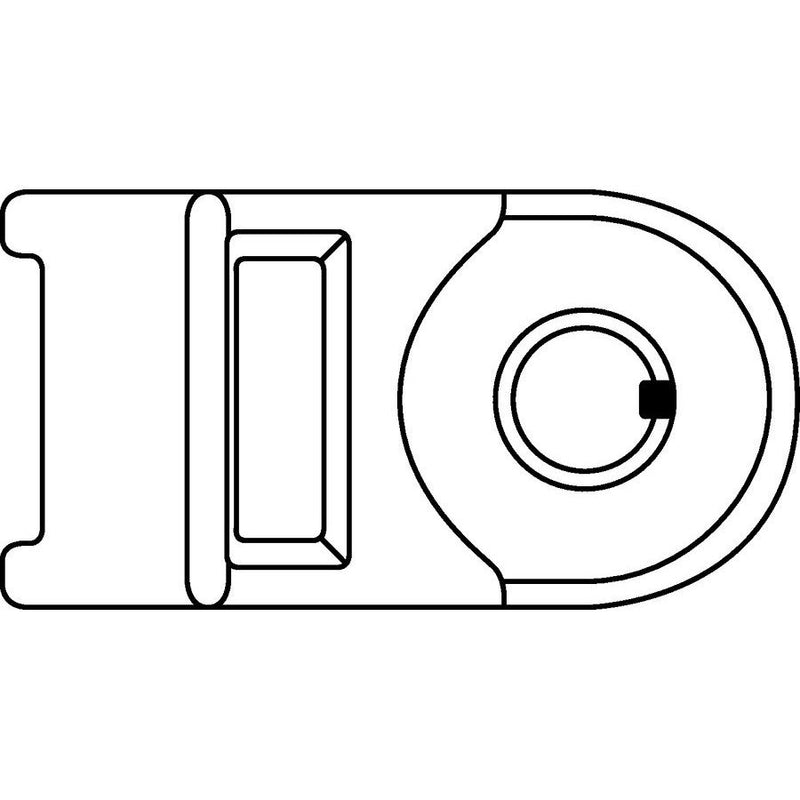 HellermannTyton - Befestigungssockel und -element für Kabelbinder Kabelhalter 151-00439(100) schwarz − 100 Stück