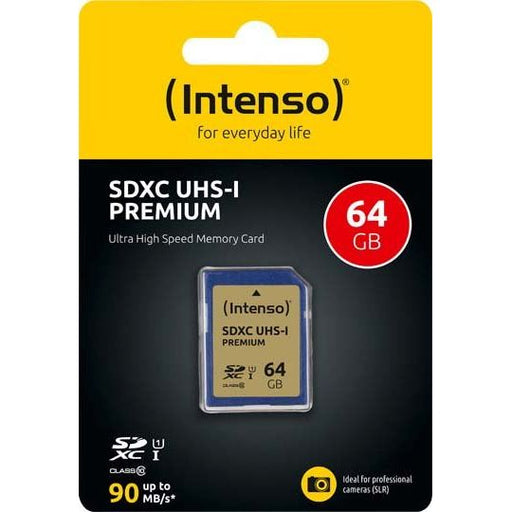Intenso - Speichermedium digital SDXC-Card 64GB 3421490 PremClass10,U1,UHS-I − 6 Stück