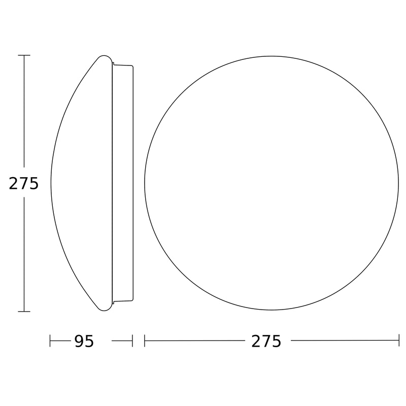 Steinel - Decken-/Wandleuchte Sensor-LED-Innenleuchte RS 16 LED S WS 3000K 275 x 95 mm