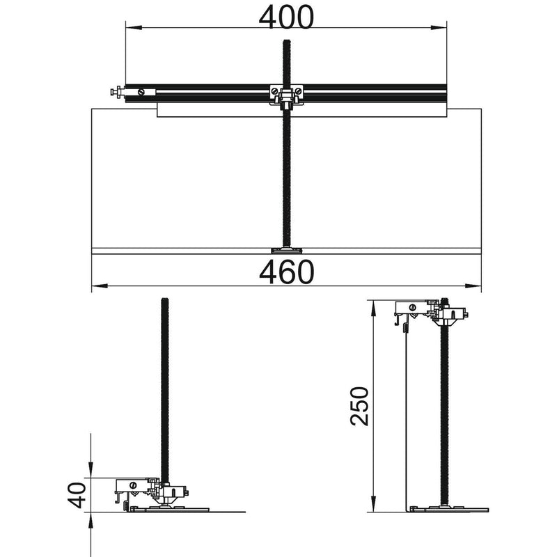 OBO Bettermann Vertr - Abzweigeinheit Unterflurkanal estrichbündig offen Kanalabzweig links OKA-G40040240FBL für OKA-G und OKA-W