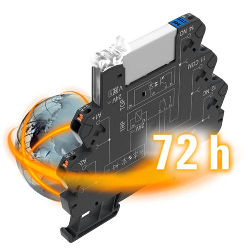 Weidmüller - Schaltrelais Koppelrelais, 1 Wechsler TERMSERIE#2671460000 (AgNi), PUSH IN − 10 Stück by Weidmüller
