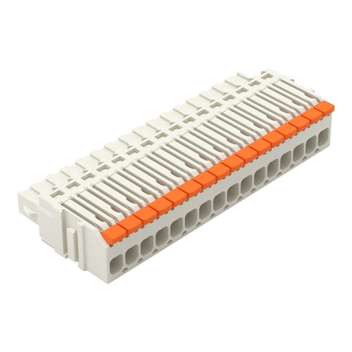 WAGO - Kabelsteckverbinder für Leiterplattensteckverbinder 1-Leiter-Federleiste,Hebel 2734-1116/327-000 PushinCAGECLAMP,lgr − 25 Stück