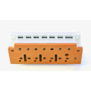 ABN - Steckklemme Zähleranschlussklemme ABNPE100X03 Drehstrom 7p 100A − 12 Stück