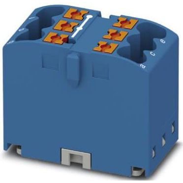 Phoenix Contact - Durchgangs-Reihenklemme Verteilerblock PTFIX 6X2,5-G BU − 10 Stück
