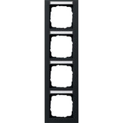 Gira - Abdeckrahmen 4f. sw 111409 senkrecht BSF