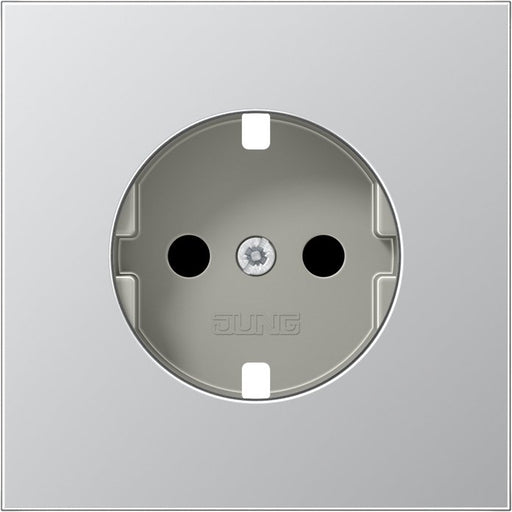 Jung - Abdeckung/Bedienelement für Installationsschalterprogramme Zentralplatte AL 1520 KIPL f. SCHUKO-Steckdose