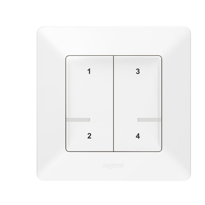 Legrand - Funksender Szenentaster 4-fach Legrand 752168 Ultraweiß