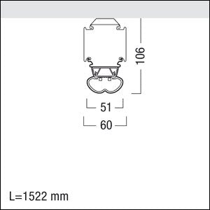 Zumtobel Group - Lichtleiste LED-Lichtbandleuchte TECTON B #42184965 4000K