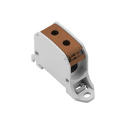 Weidmüller - Durchgangs-Reihenklemme Potentialverteilerklemme WPD 130 1X50/1X50 BN 50, 120A, Pole: 1 − 9 Stück