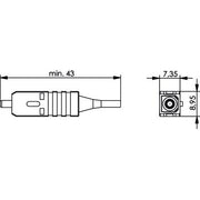 Telegärtner - LWL-Steckverbinder T-SC Stecker SM 100007185 Faser D:0,9mm