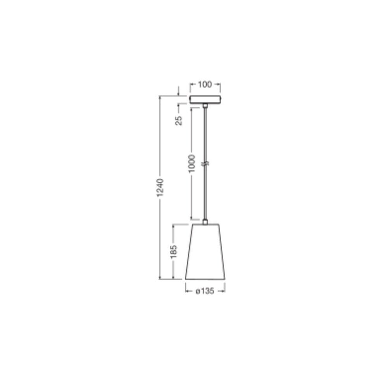 Ledvance - Pendelleuchte Pendelleuchte E27 Decor #4058075838444 Gips, weiß