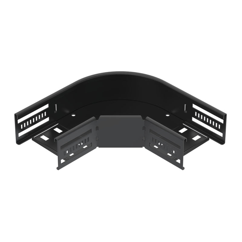 OBO Bettermann - Bogen für Kabelrinne Bogen 90° für Kabelrinne RB 90 610 FSK SW horizontal 60x100