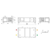 Maico - Lüftungsgerät mit Wärmerückgewinnung gewerblich Kompaktgerät MV4512HLPH RLT1200MV4512HLPH3 1200cbm/h/li/horiz.
