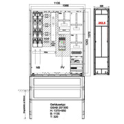 GSAB Elektrotechnik - Zähler-Komplettschrank Wandlermessung 49.W400.AR-01 Mainova 400A