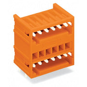 WAGO - Leiterplattensteckverbinder THT-DoppelstockStiftleiste 734-435 1,0x1,0,abgew.,or − 100 Stück