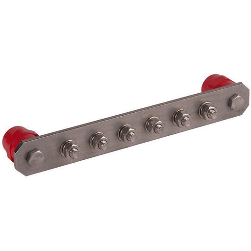 DEHN - Potentialausgleich-Schiene Potentialausgleichschiene PAS I 6AP M10 V2A o. Abdeckung NIRO