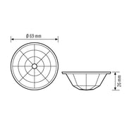 ESYLUX - Zubehör/Ersatzteile für Bewegungsmelder Abdeckung BASICIP5424LENS MASK