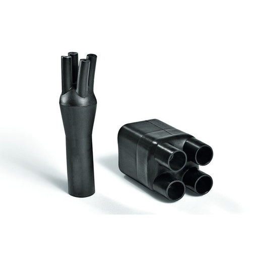 HellermannTyton - Aufteilkappe Vierfinger-Formteil 418-4-B8W2 PO-X BK schwarz