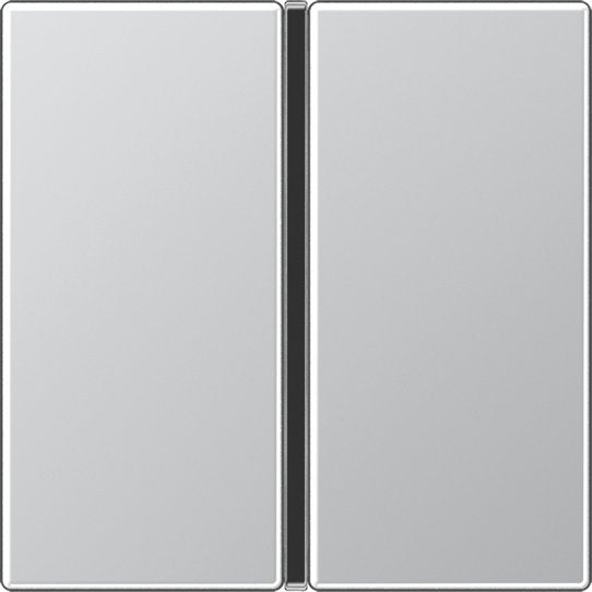Jung - Abdeckung/Bedienelement für Installationsschalterprogramme Tastensatz 1-fach alu A 401 TSA AL komplett − 1 Stück