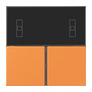 Jung - Abdeckung/Bedienelement für Installationsschalterprogramme Tastensatz 3fach LC 4093 TSA 225 orange clair