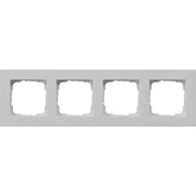 Gira - Abdeckrahmen 4-f. 0214375 flach, grau