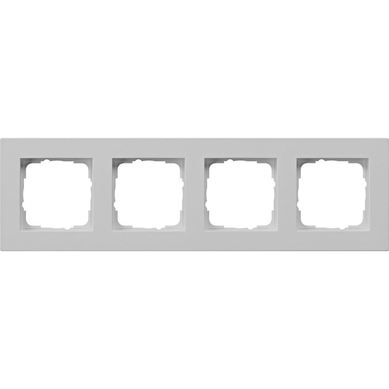 Gira - Abdeckrahmen 4-f. 0214375 flach, grau