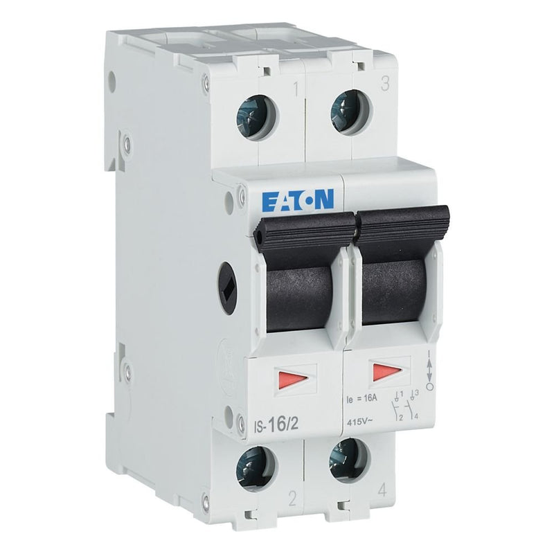 Eaton - Schalter für Reiheneinbau Hauptschalter IS-16/2 2p, 240V, 16A