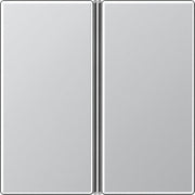 Jung - Abdeckung/Bedienelement für Installationsschalterprogramme Tastensatz 2-fach alu A 402 TSA AL komplett