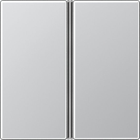 Jung - Abdeckung/Bedienelement für Installationsschalterprogramme Tastensatz 2-fach alu A 402 TSA AL komplett
