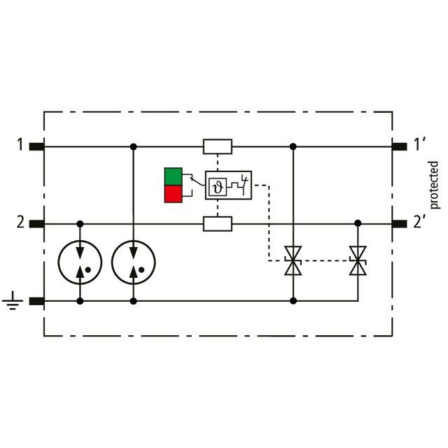 DEHN - Kombi-Ableiter für Informations-/MSR-Technik Kombi-Ableiter Schutzmodul BCO MOD ML2 BE 48 für 2 Einzeladern