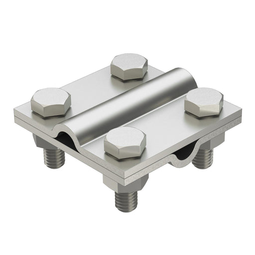 OBO Bettermann - Verbinder für Blitzschutz Kreuzverbinder 253 8-10 V4A rund/rund, 60x60 − 25 Stück
