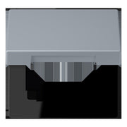 Jung - Abdeckrahmen Klappdeckel m. Stellfeder LC 990 BFKL 257 gris clair 59