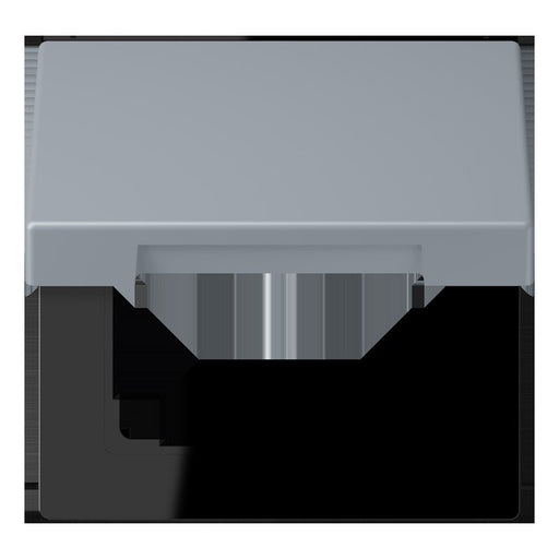 Jung - Abdeckrahmen Klappdeckel m. Stellfeder LC 990 BFKL 257 gris clair 59