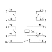 WAGO - Bauelementestecker Relaismodul 2042-3074 DC 24 V,3S und 1Ö − 5 Stück