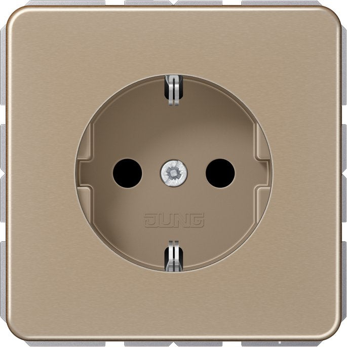 Jung - Steckdose SCHUKO-Steckdose 16A 250V CD 1520 KI GB m.Berührungsschutz