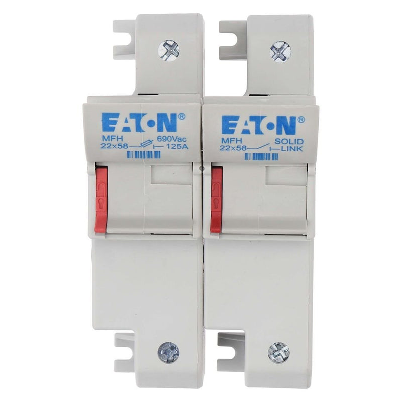 Eaton - Halter für zylindrische Sicherung Sicherungseinsatz Nieders. 1 POLE 22X#CH221DNU 125A AC 690V − 3 Stück