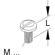 Niedax - Maschinenschraube/Bolzen Flachkopfschraube FK 6X10 E4 − 50 Stück