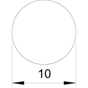 OBO Bettermann - Rundleiter/Draht für Blitzschutz Rundleiter RD 10-V4A/50kg d:10mm, 50kg Ring − 80 Meter
