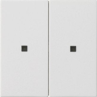 Gira - Bussystem-Tastwippe KNX RF Bedienaufsatz 2-f. 510727 Reinweiß